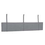 Simple Headboard Bolster Double Wool Grey
