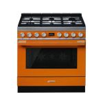 Smeg Cooker With Gas Hob Orange