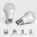 2PCS USB Plug Lamp Computer Mobile Power Charging USB Small Book Lamps LED Eye Protection Reading Light Small Round Light Night