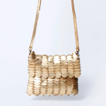 Mermaid Gold Leather Clutch Bag - Gold Leather