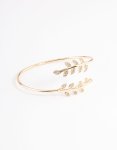 Goldair Gold Leaf Wrap Cuff Bangle