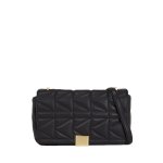 K kuilt Medium Shoulder Bag -black gold