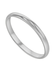 Broadway Jewellers 925 Silver Wedding Band RING-2MM