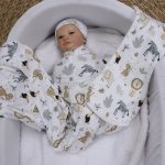 Wrap Set Swaddle Set Dotty Drawing Safari