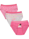 Barbie Print Panties 3-PACK - 4 5 Pink