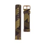 Nylon Patterned Watch Strap - Garmin Venu/ Vivomove 3/ Vivoactive 3/ Forerunner 245/ Forerunner 645 Beige And Brown
