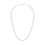Classic Tennis Necklace Rose Gold