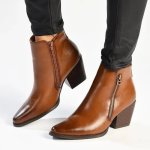 Madison Jeffie Ankle Boot - Tan - 8