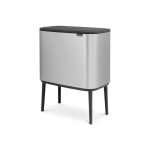 Brabantia Bo Touch Bin 3 X 11 Litre - Fingerprint Proof Matt Steel