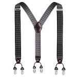 Men's Elastic Suspenders Adult Straps