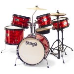 Stagg Tim Jr 516B Rd : 5 Piece Junior Drum Set W 16 Kick