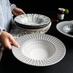 Pasta Restaurant 3D Printing Straw Hat Ceramic Plate