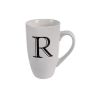 Mug - Household Accessories - Ceramic - Letter R Design - White - 4 Pack