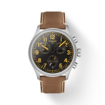 Tissot Chrono Black Dial Tan Leather Watch T116.417.16.052.01
