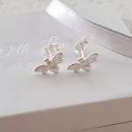 Bia 925 Sterling Silver Bee Ear Stud Earrings Size: 12X6MM
