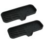 2 Piece Multi-functional Black Soap Holder For Kitchen Sink Soap Bar Holder