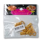 Fashion Hair Dreadlock Beads Gold Heart MINI Pack