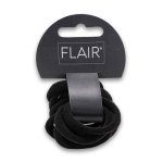 Elastic Hair Ring 10 Pack - Black