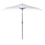 Half Round White Umbrella