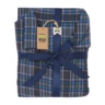 Mens Cotton Flannel Check 2 Sleepset Size S-xxl