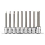 - 9 Piece 3 8INCH Drive 100MM Long Hex Bit Socket Set - M3809