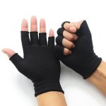 1PAIR Half Finger Gloves For Running And Cycling Wool Knit Wrist Cotton Gloves