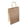 50 Brown Handypak With Paper Twist Handles