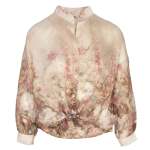 Floral Antique Print Border Shirt - Blush Free
