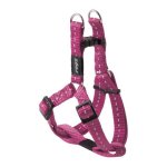 Rogz Utility Small 11mm Nitelife Step-in Dog Harness Pink Reflective