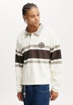 Cotton On Box Fit Rugby Long Sleeve - White football League