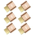 Fueran 4K HDMI Dummy Plug Virtual Monitor Emulator Headless Display Adapter Edid Emulator Supports 4096X2160@60HZ 3840X2160@60HZ