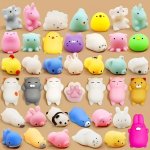20PCS Random Mixed Color Super Cute Student Small Gift Cute Cartoon Animal Pinch Toy
