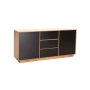 - Jicama 2 Door 3 Drawer Sideboard - Black