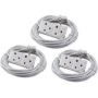 20M Extension Cord With 2-WAY Multi-plug Extension Lead Bulk Pack Of 3
