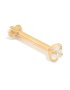 Goldair Gold Plated Surgical Steel Cubic Zirconia Reversible Flat Back Stud