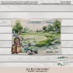 Milestone Blanket Golf Caddy Set