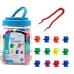 Multi-coloured Bear Counters With Tweezers & Activity Guide