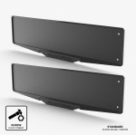 Ford Mustang Number Plate Holder Set Black For