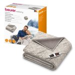 Beurer HD 150 XXL Electric Blanket Throw Heated Over Blanket In Nordic Grey 2X1.5M