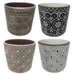 - Ceramic Pot Plant Holders Planters 13 X 14CM - Set Of 4