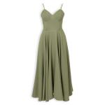 Olive Green Corset Tulle Dress