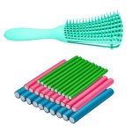 31 Piece Flexible Curling Rods Hair Detangler Brush Set
