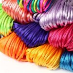 1 Pack New 10YARD 360INCH 2MM Colorful Rattail Satin Cord Macrame Beading Nylon Artisan String