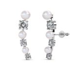 DESTINY Ariana Earring With Swarovski Crystal - White