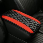 1PC Car Central Armrest Cushion Carbon Fiber Armrest Cushion To Increases The Comfort Of The Car