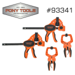 Pony 6" E-z Hold Expandable Spreader-clamp + 2" Hand Clamps AC93341