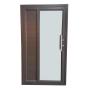 Aluminium Door Bronze 1/3 Cladding 2/3 Glazing Reflective Glass Right Hand Opening W1200 X H2100MM