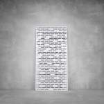 Laser Cut Screen - Design 044 - 1040 X 535 X 20 Stone Grey Indoor