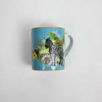- Coffee Mug Available In 8 Designs - Zebra Blue