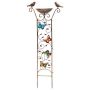 Bird Bath Bowl With Trellis For Climbing Plants Outdoor